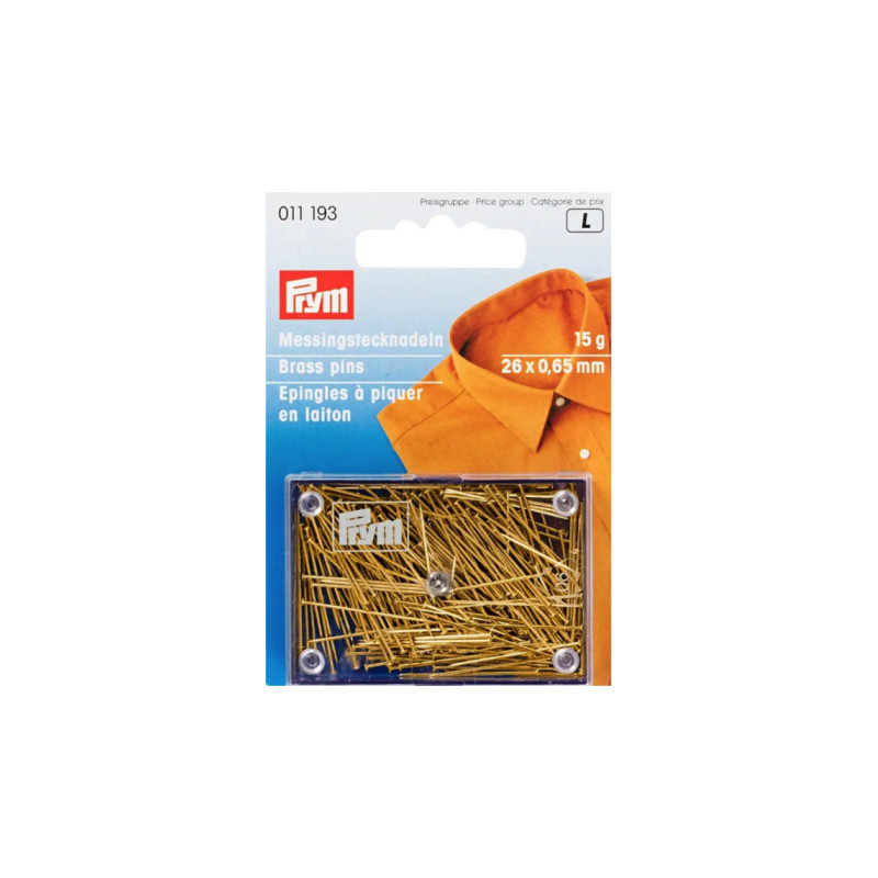 Épingle en laiton Prym or fin