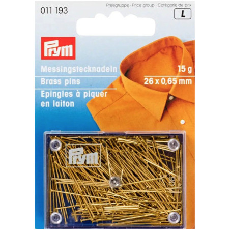 Prym Messingstecknadel fein gold