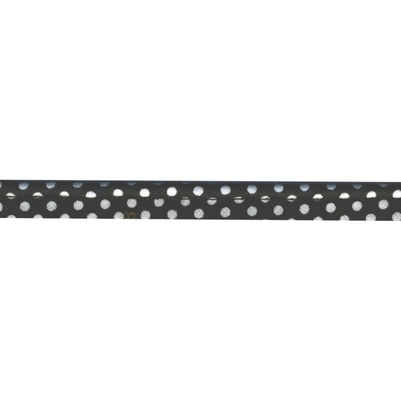 Piping cord - Dots black (st)