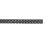 Piping cord - Dots black (st)