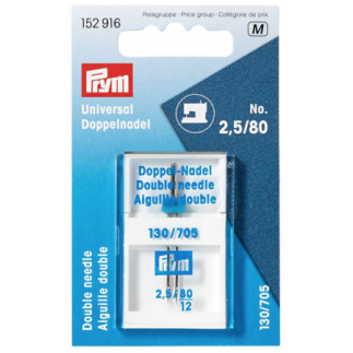 Prym Universal Twin Needle 2.5mm