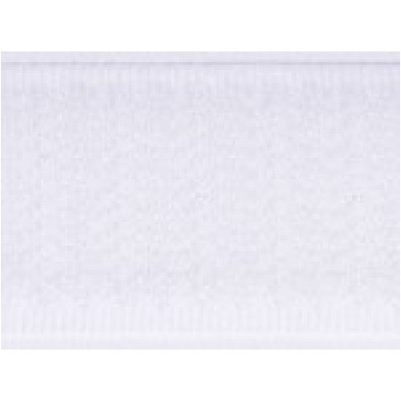 Bande velcro blanche, pièce de 2 m