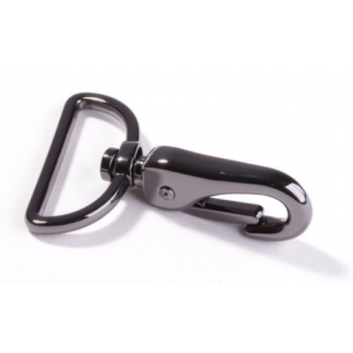 Pocket carabiner 40mm gunmetal