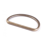 D-Ring 40mm flat brass