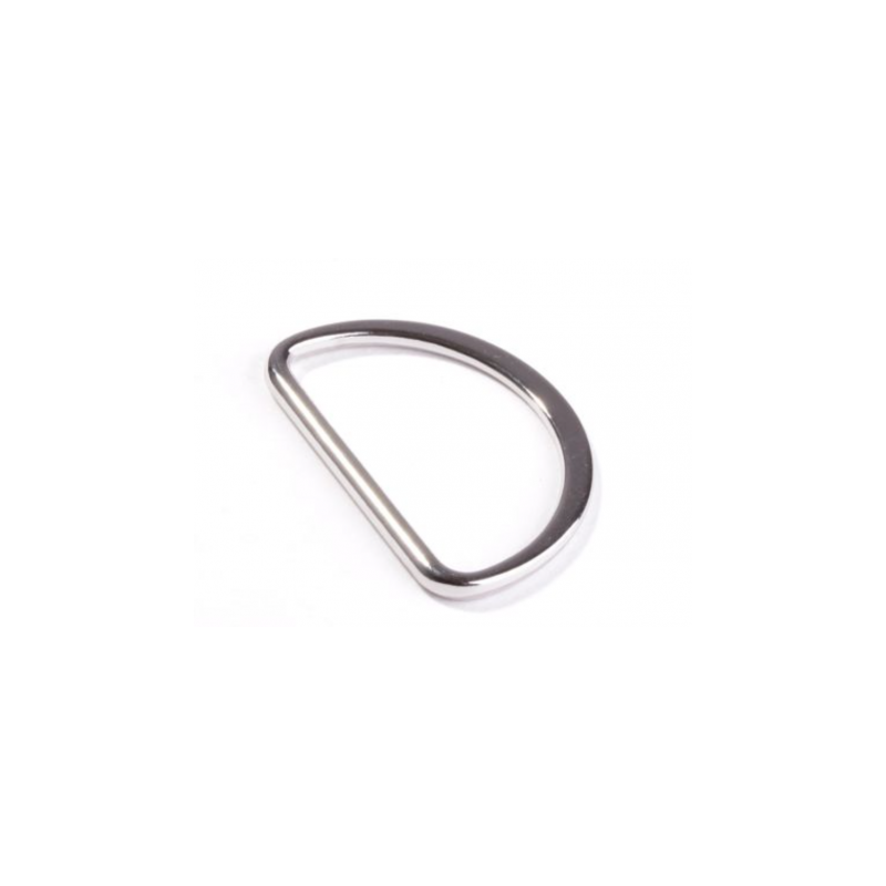 D-Ring 40mm flach silber