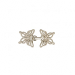 Passementerie clasp - butterfly silver Passementerie clasp - butterfly silver