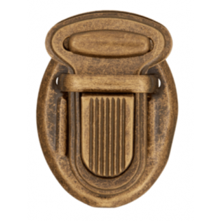 Fermeture de sac 30 mm en laiton antique