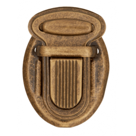 Bag closure 30mm antique brass