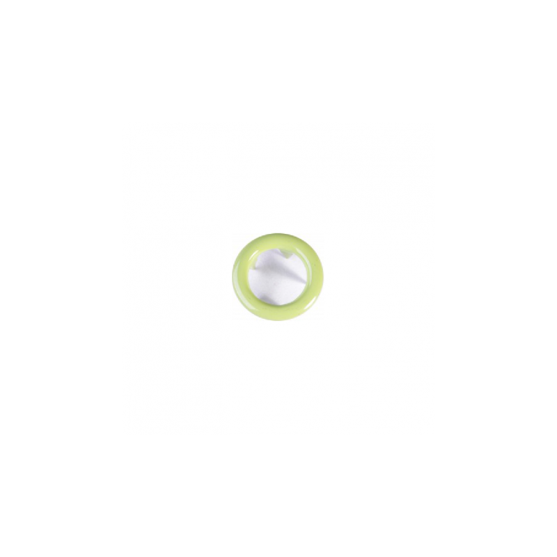 Jersey snap fasteners Ringli set of 20 light green