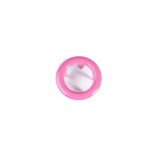 Jersey Snap on buttons ring 20 pieces pink