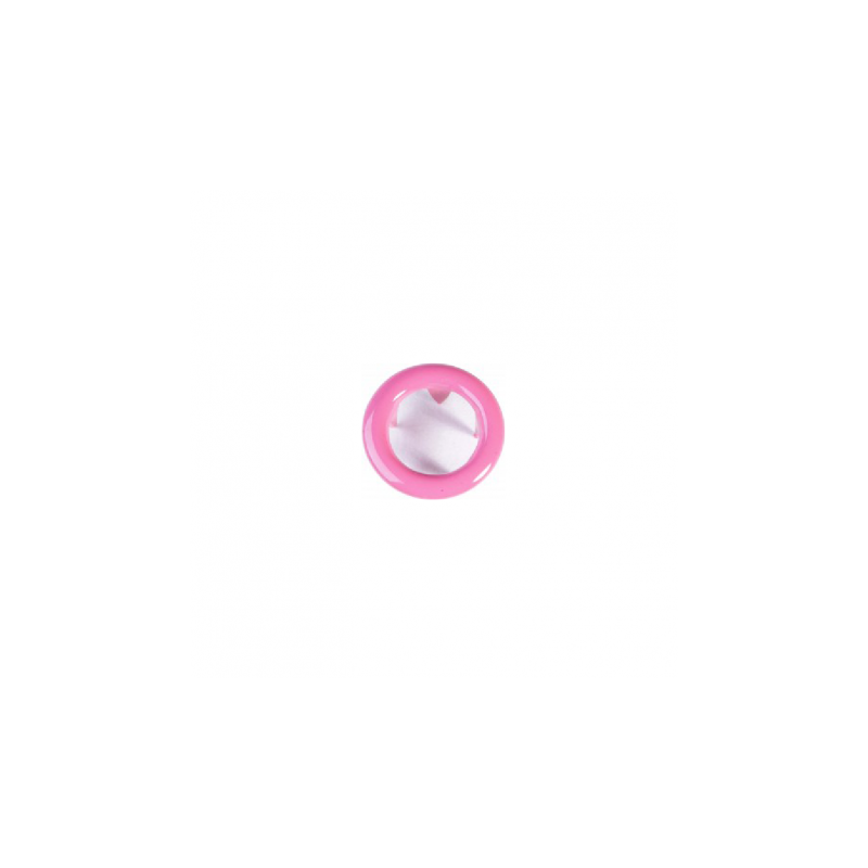 Jersey snap fasteners Ringli set of 20 pink