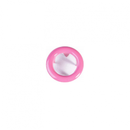 Jersey snap fasteners Ringli set of 20 pink