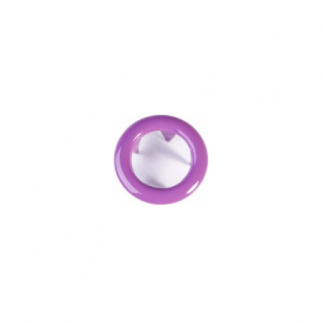 Jersey snap fasteners Ringli set of 20 purple