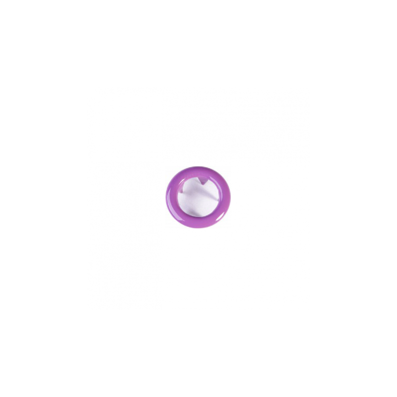 Jersey snap fasteners Ringli set of 20 purple