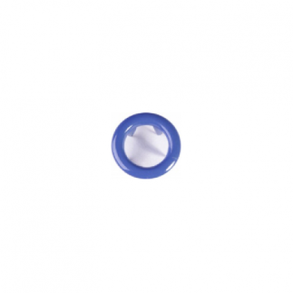 Lot de 20 boutons-pression jersey Ringli bleu