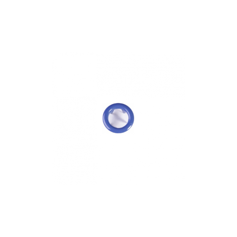 Lot de 20 boutons-pression jersey Ringli bleu