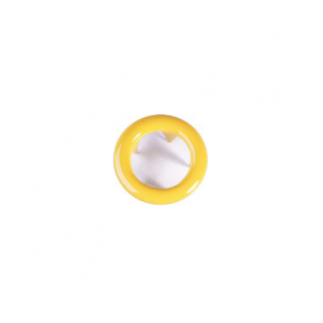 Jersey snap fasteners Ringli set of 20 yellow
