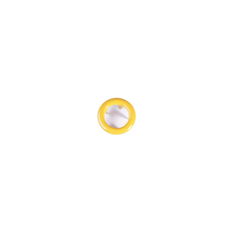 Jersey snap fasteners Ringli set of 20 yellow