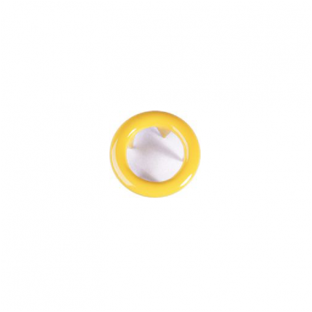 Lot de 20 boutons-pression jersey Ringli jaune