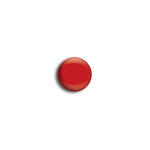 Jersey snap fasteners closed, set of 20, red