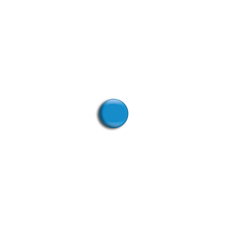 Boutons pression jersey fermés, lot de 20, turquoise