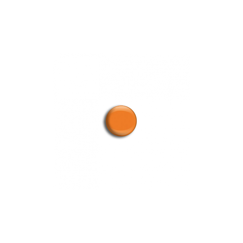 Boutons-pression en jersey fermés, lot de 20, orange