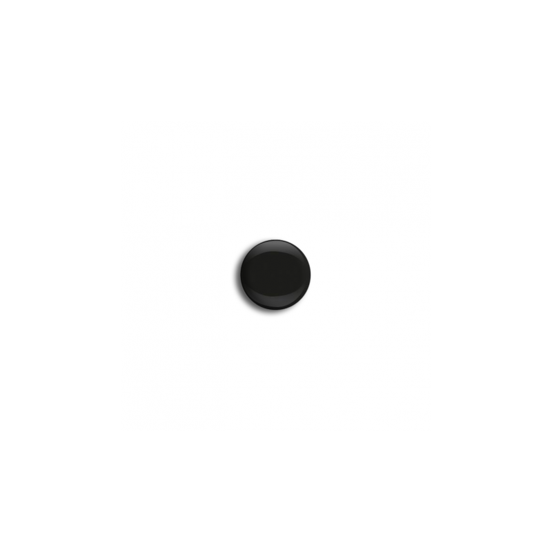 Jersey snap fasteners closed, set of 20, black