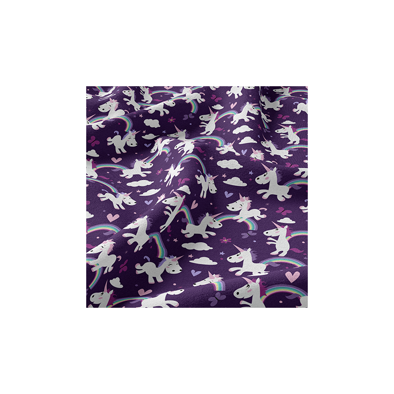 Jersey bio - Urmeli - au-dessus d’arc en ciel...licorne violet