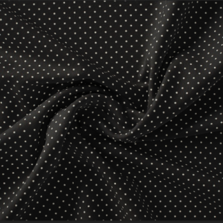 Cotton - dots black / white