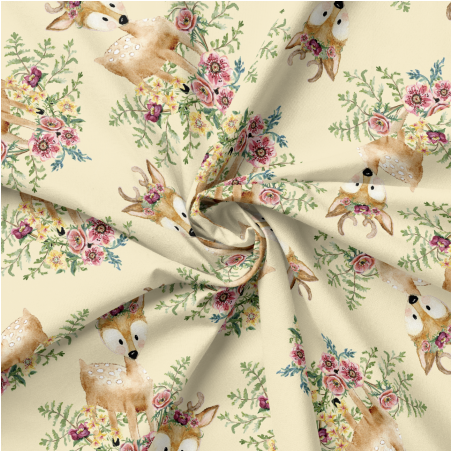 3 Wishes - Forest Friends Flower Deer vanilla