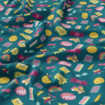 Camelot fabric - Retro Blast emerald