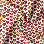 Woven Cotton - Superman white