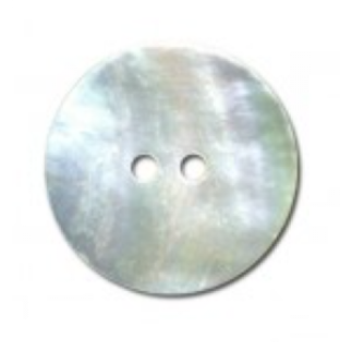Button - mother of pearl button 2-hole 25mm