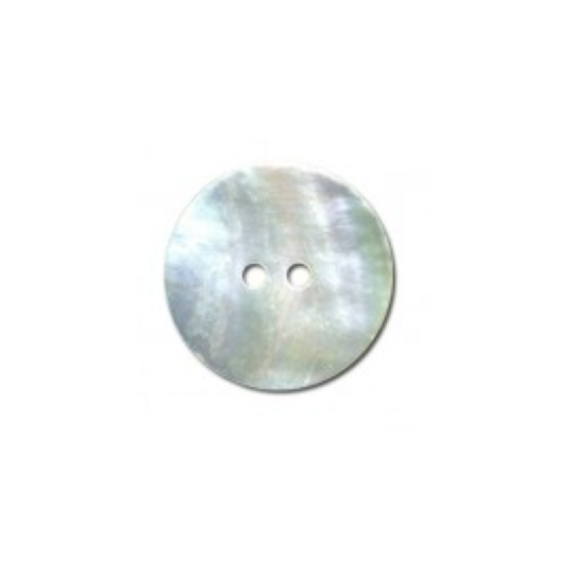 Button - pearly 2-hole 25mm