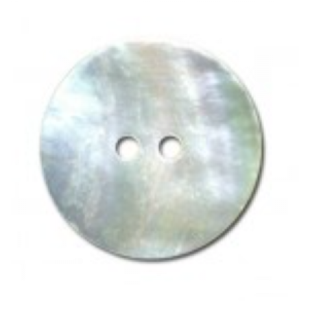 Button - pearly 2-hole 25mm