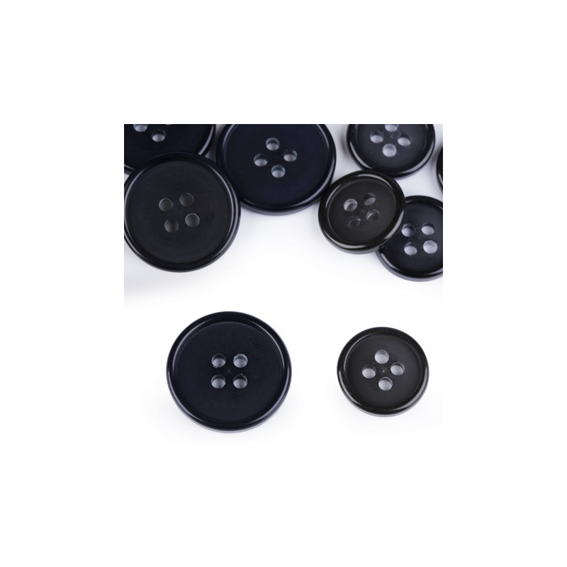 Bouton de costume 15,4 mm - noir