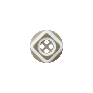 Bouton - 4 trous 12 mm gris moyen