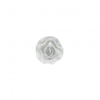 Button - rose blossom white 15mm