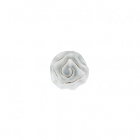 Button - rose blossom white 15mm