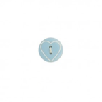 Bouton - Laser Heart bleu ciel