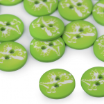 Bouton 15,4 mm - Dragon vert clair