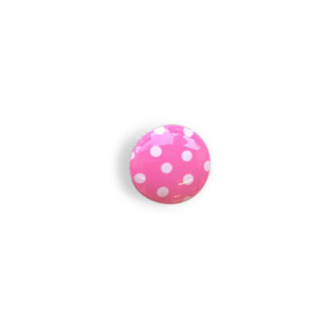 Button - Polka dots pink