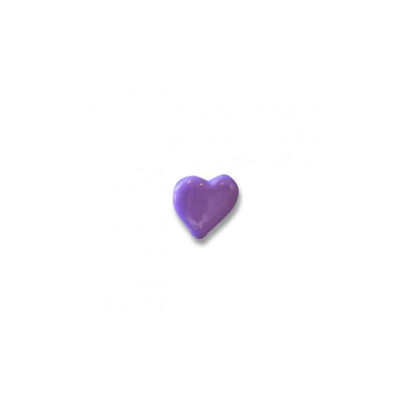 Button - Heart violett