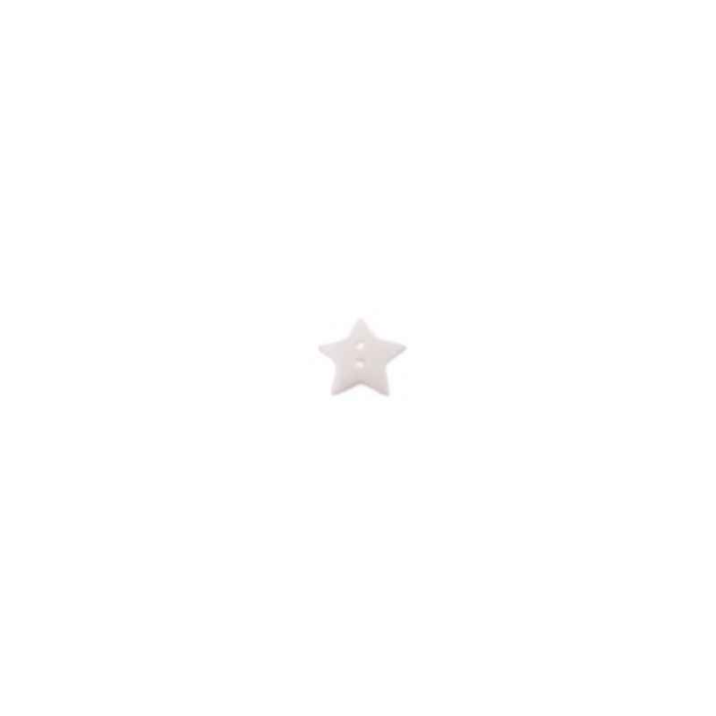 Bouton étoile blanc