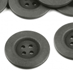 Wooden button 4-hole 40mm anthracite