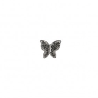 Strassbutton - Butterfly black