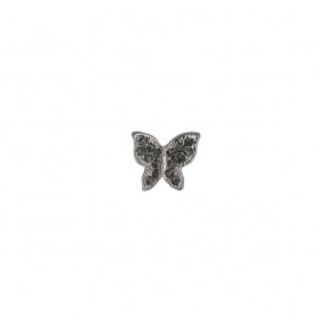 Strassknopf - Schmetterling schwarz
