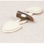 Duffle coat toggle closure - ecru (s)