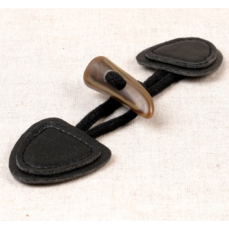 Duffle coat toggle closure - black (s)