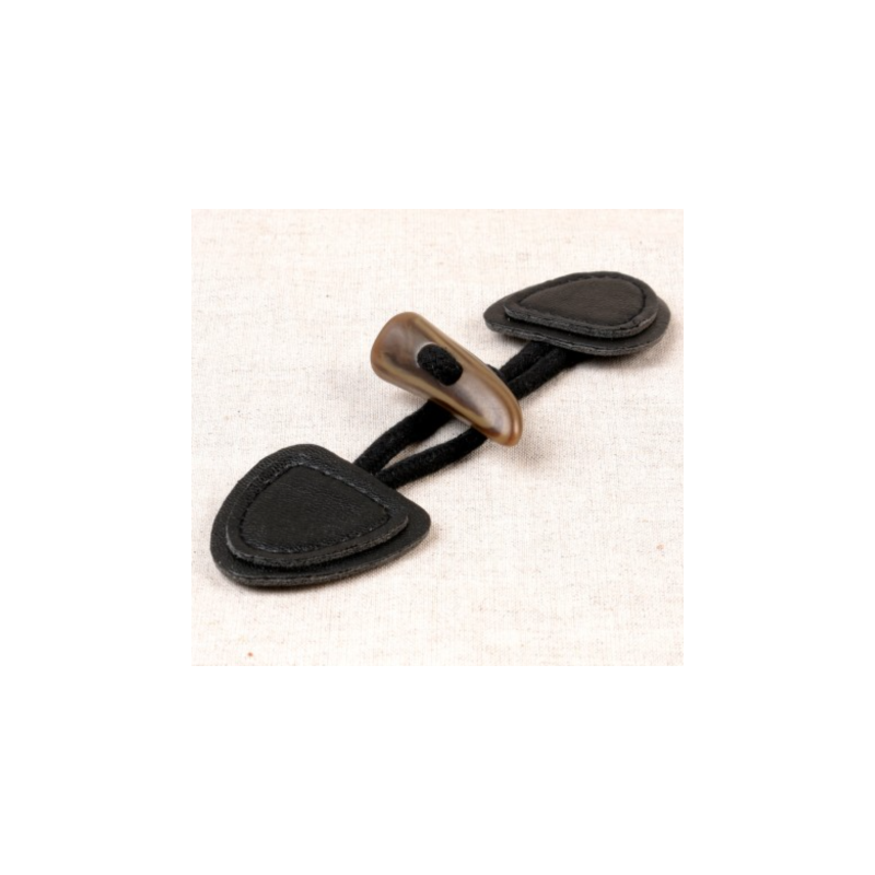 Duffle coat toggle closure - black (s)